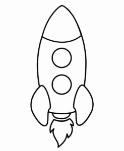 Desenho de Foguete Desenho Colorir Imprimir 31