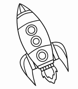 Desenho de Foguete Desenho Colorir Imprimir 37