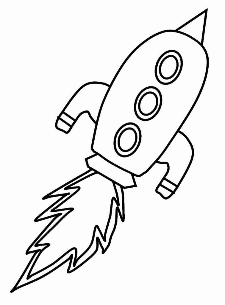 Desenho de Foguete Desenho Colorir Imprimir 38