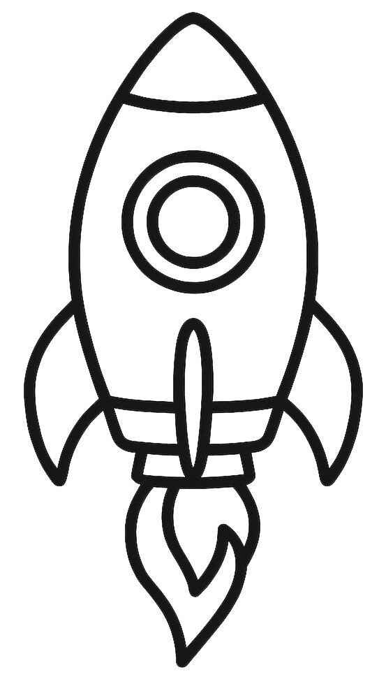 Desenho de Foguete Desenho Colorir Imprimir 43