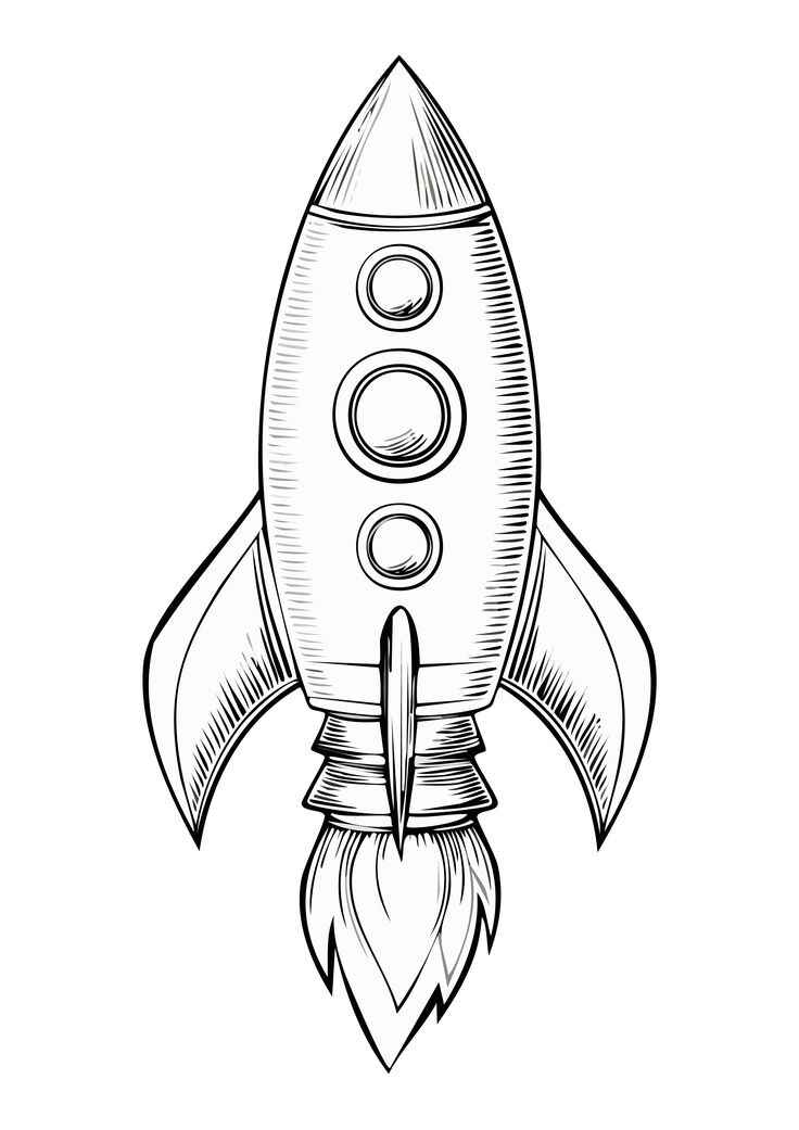 Desenho de Foguete Desenho Colorir Imprimir 45