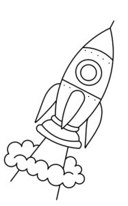 Desenho de Foguete Desenho Colorir Imprimir 46