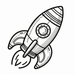 Desenho de Foguete Desenho Colorir Imprimir 57