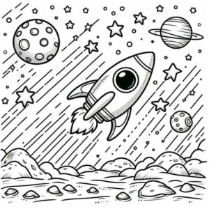 Desenho de Foguete Desenho Colorir Imprimir 62