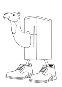 Desenho de Frigo Camello Desenho Colorir Imprimir 02