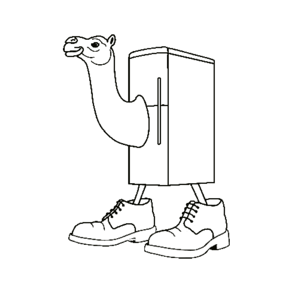 Desenho de Frigo Camello Desenho Colorir Imprimir 07
