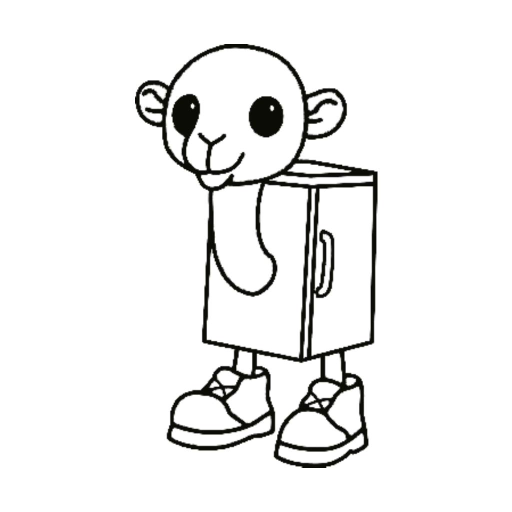 Desenho de Frigo Camello Desenho Colorir Imprimir 08