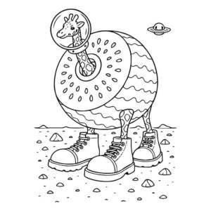 Desenho de Girafa Celeste Desenho Colorir Imprimir 06