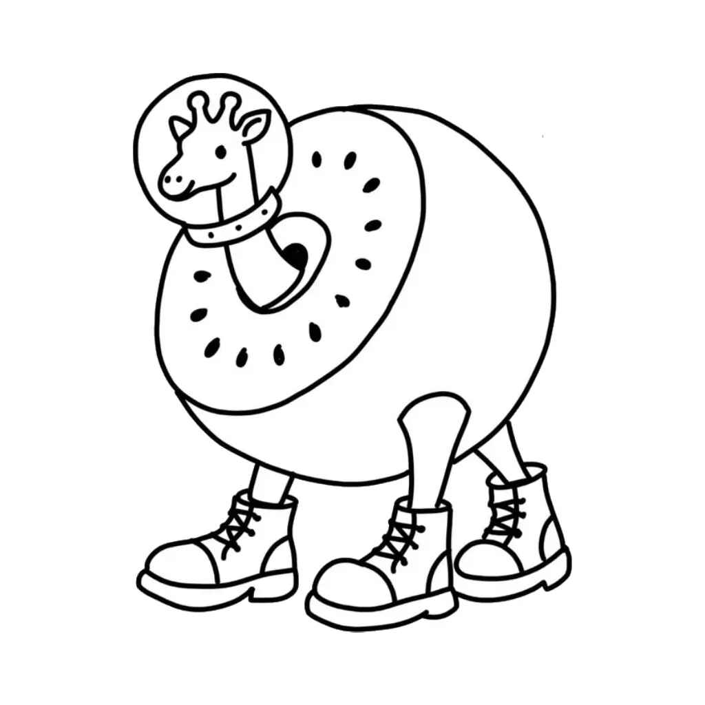 Desenho de Girafa Celeste Desenho Colorir Imprimir 07