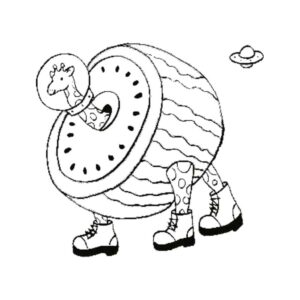 Desenho de Girafa Celeste Desenho Colorir Imprimir 08