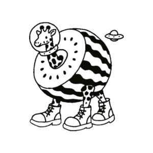 Desenho de Girafa Celeste Desenho Colorir Imprimir 09