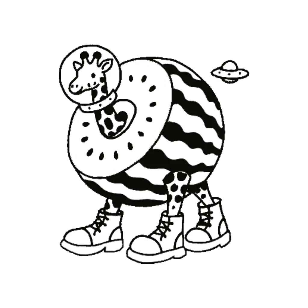 Desenho de Girafa Celeste Desenho Colorir Imprimir 09