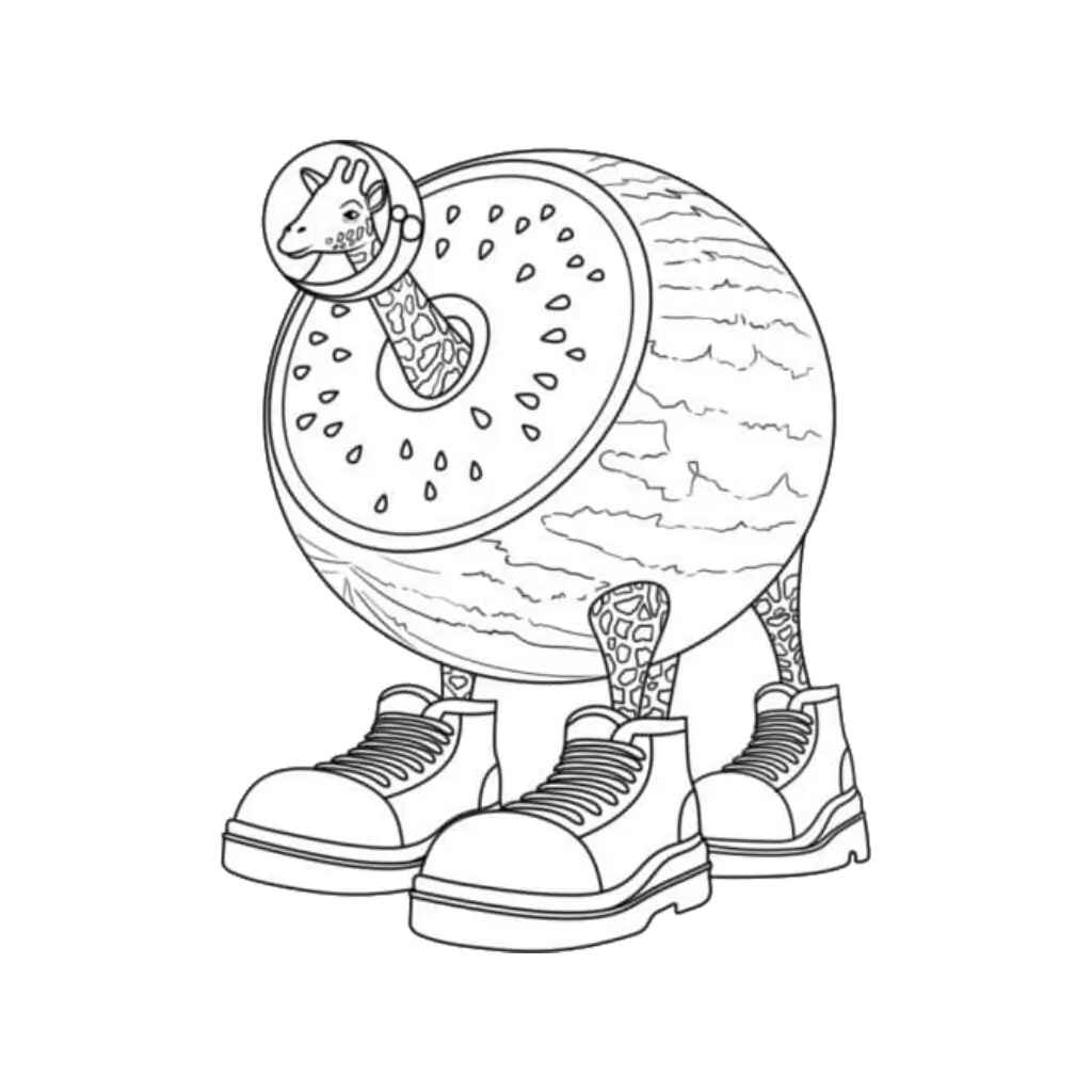 Desenho de Girafa Celeste Desenho Colorir Imprimir 10