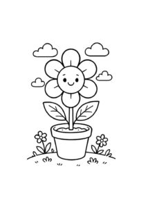 Desenho de Girassol Desenho Colorir Imprimir 28