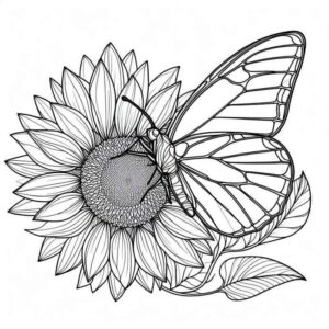 Desenho de Girassol Desenho Colorir Imprimir 30