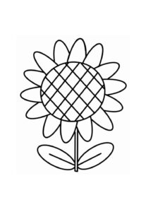 Desenho de Girassol Desenho Colorir Imprimir 38