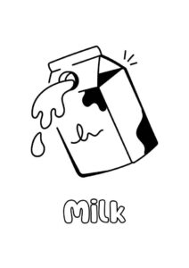 Desenho de Leite Desenho Colorir Imprimir 04