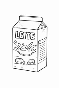 Desenho de Leite Desenho Colorir Imprimir 06