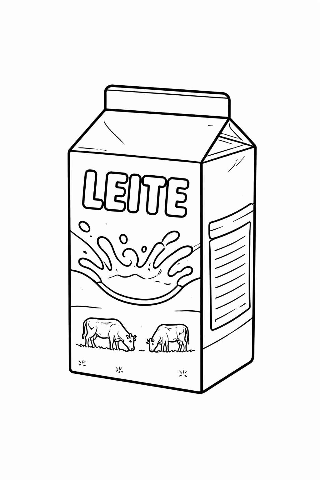 Desenho de Leite Desenho Colorir Imprimir 06