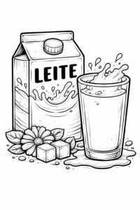 Desenho de Leite Desenho Colorir Imprimir 08