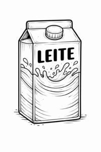 Desenho de Leite Desenho Colorir Imprimir 09