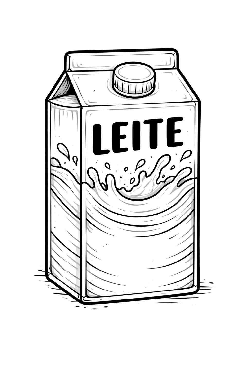 Desenho de Leite Desenho Colorir Imprimir 09