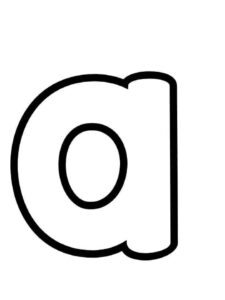 Desenho de Letra A Desenho Colorir Imprimir 02