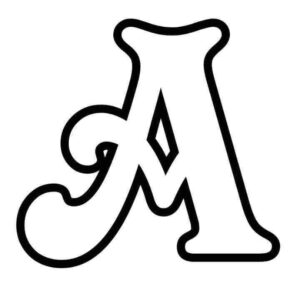 Desenho de Letra A Desenho Colorir Imprimir 03