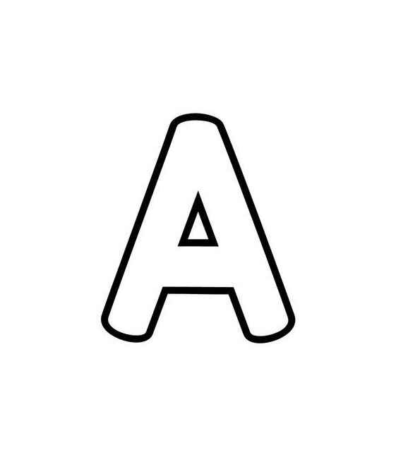 Desenho de Letra A Desenho Colorir Imprimir 07