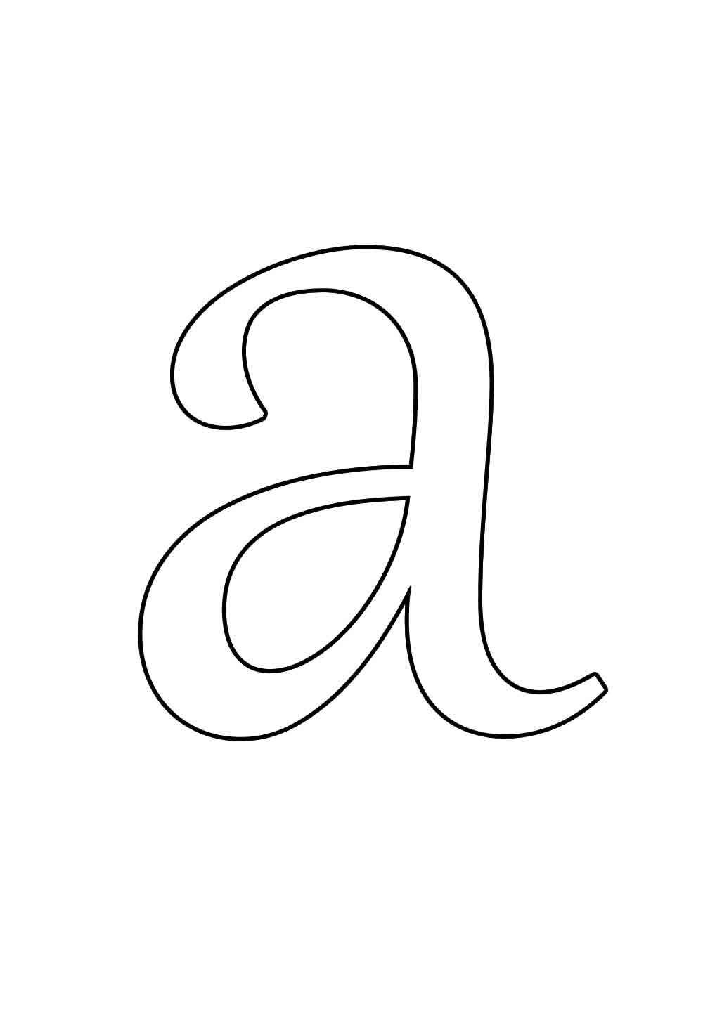 Desenho de Letra A Desenho Colorir Imprimir 09