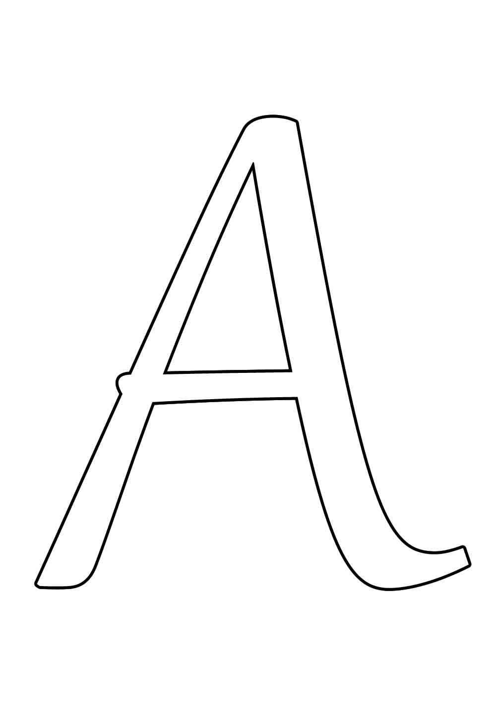Desenho de Letra A Desenho Colorir Imprimir 11