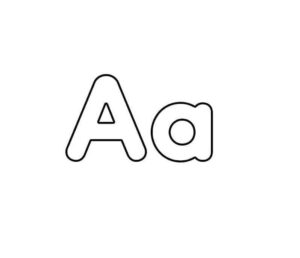 Desenho de Letra A Desenho Colorir Imprimir 20