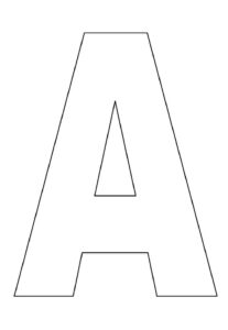 Desenho de Letra A Desenho Colorir Imprimir 22