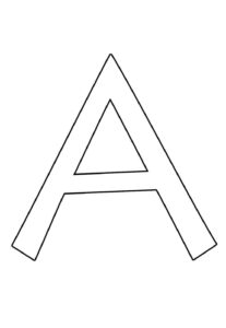 Desenho de Letra A Desenho Colorir Imprimir 23