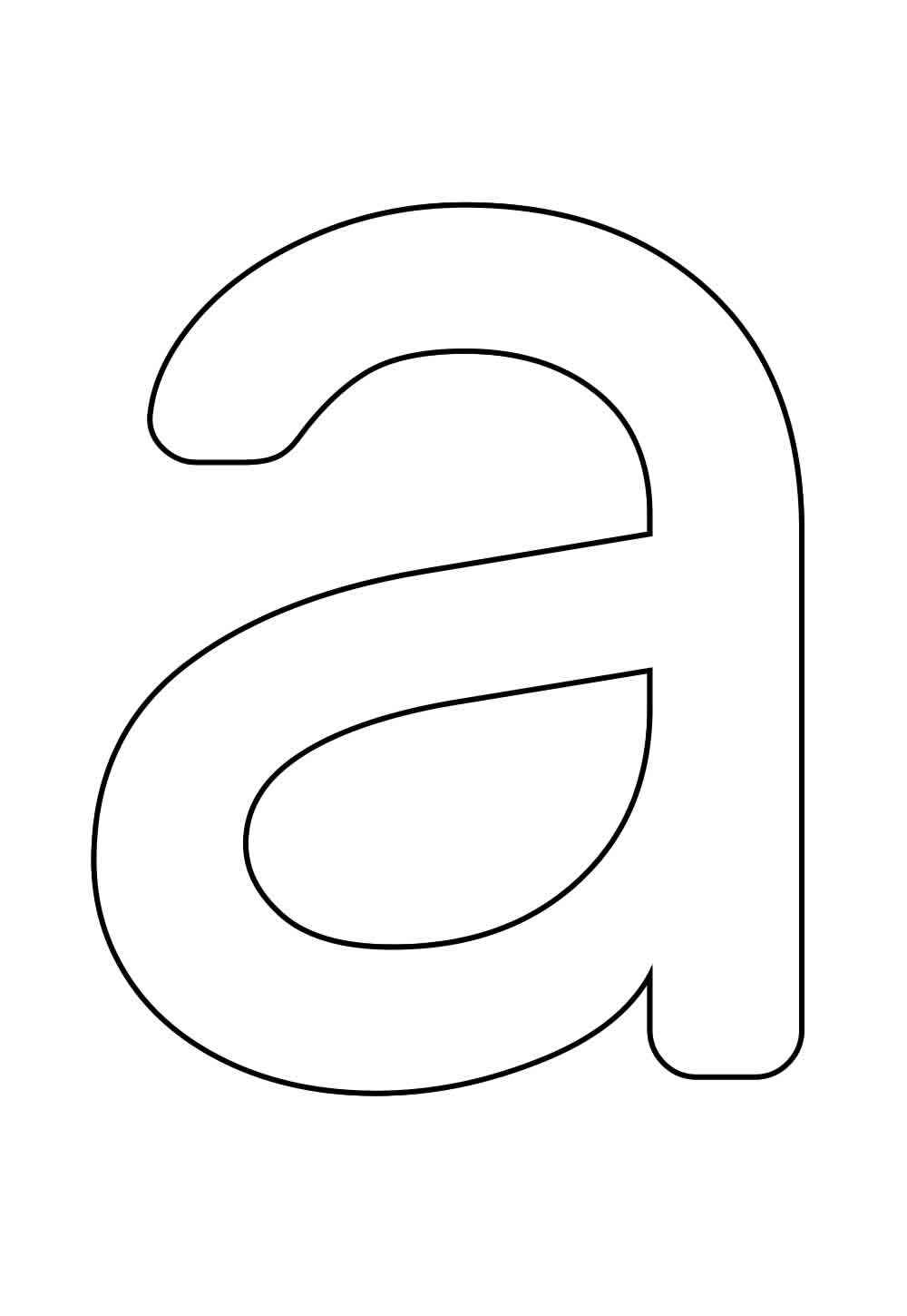 Desenho de Letra A Desenho Colorir Imprimir 24