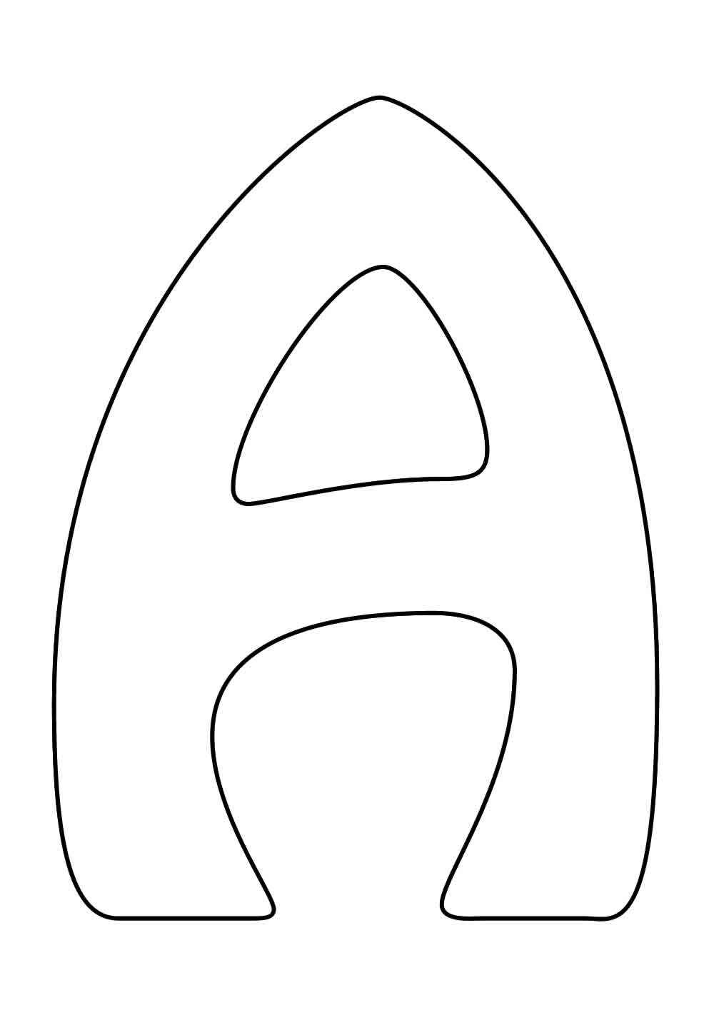Desenho de Letra A Desenho Colorir Imprimir 25