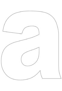 Desenho de Letra A Desenho Colorir Imprimir 26