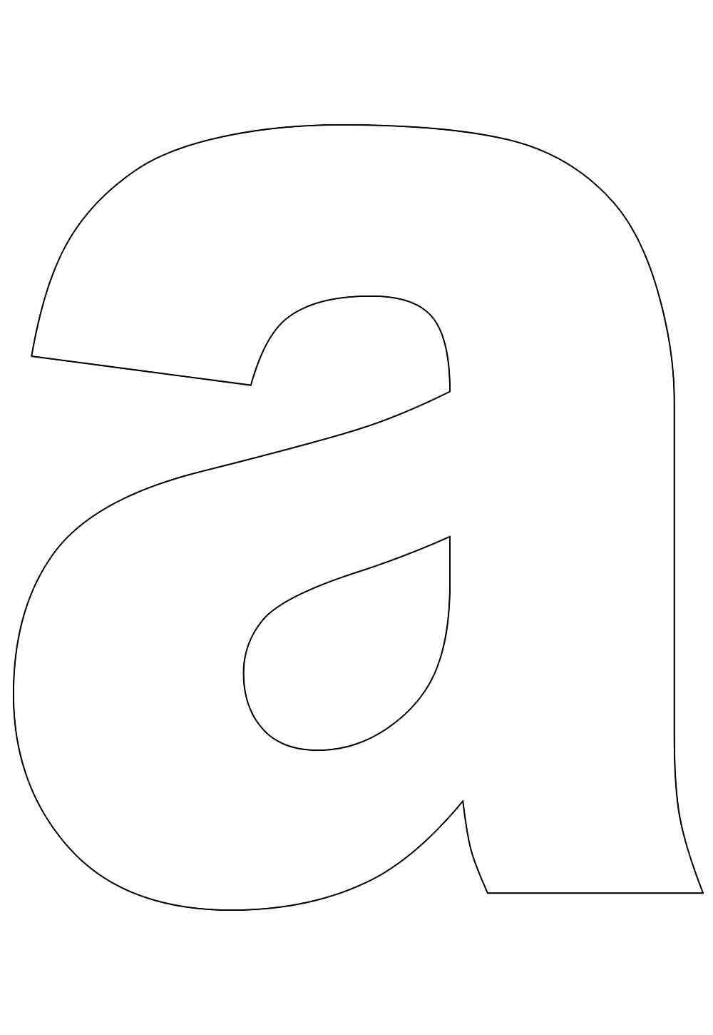 Desenho de Letra A Desenho Colorir Imprimir 26