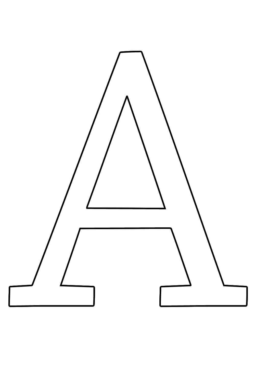 Desenho de Letra A Desenho Colorir Imprimir 27