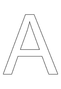 Desenho de Letra A Desenho Colorir Imprimir 28