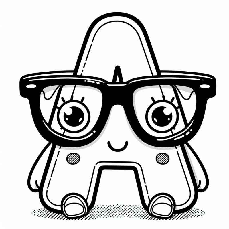 Desenho de Letra A Desenho Colorir Imprimir 30