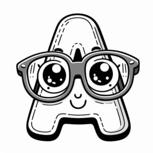 Desenho de Letra A Desenho Colorir Imprimir 31