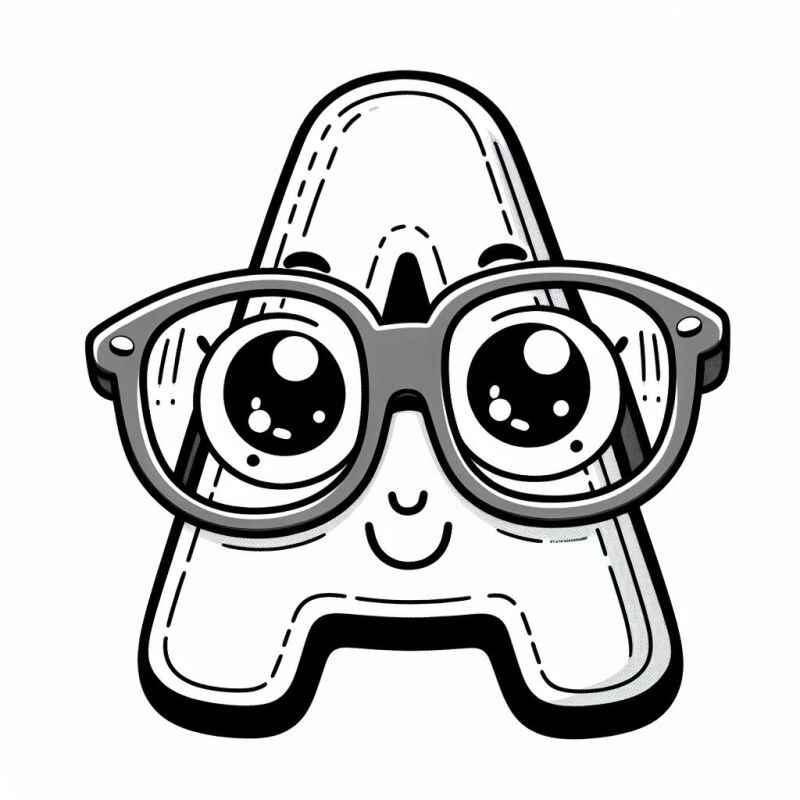 Desenho de Letra A Desenho Colorir Imprimir 31