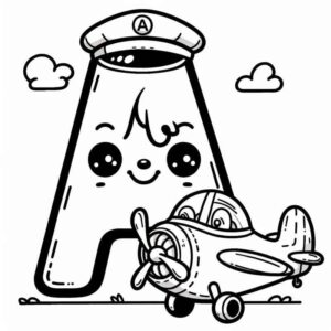 Desenho de Letra A Desenho Colorir Imprimir 32