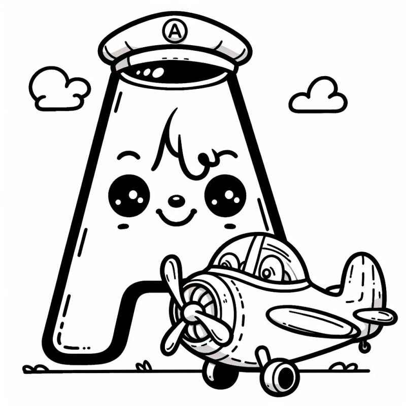 Desenho de Letra A Desenho Colorir Imprimir 32