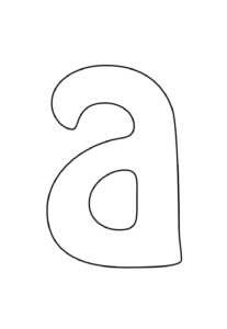 Desenho de Letra A Desenho Colorir Imprimir 33