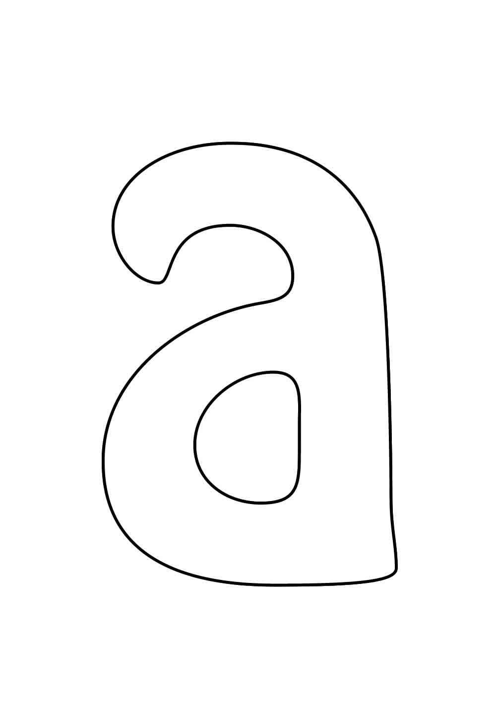 Desenho de Letra A Desenho Colorir Imprimir 33