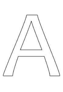 Desenho de Letra A Desenho Colorir Imprimir 34