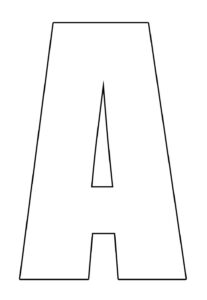Desenho de Letra A Desenho Colorir Imprimir 35
