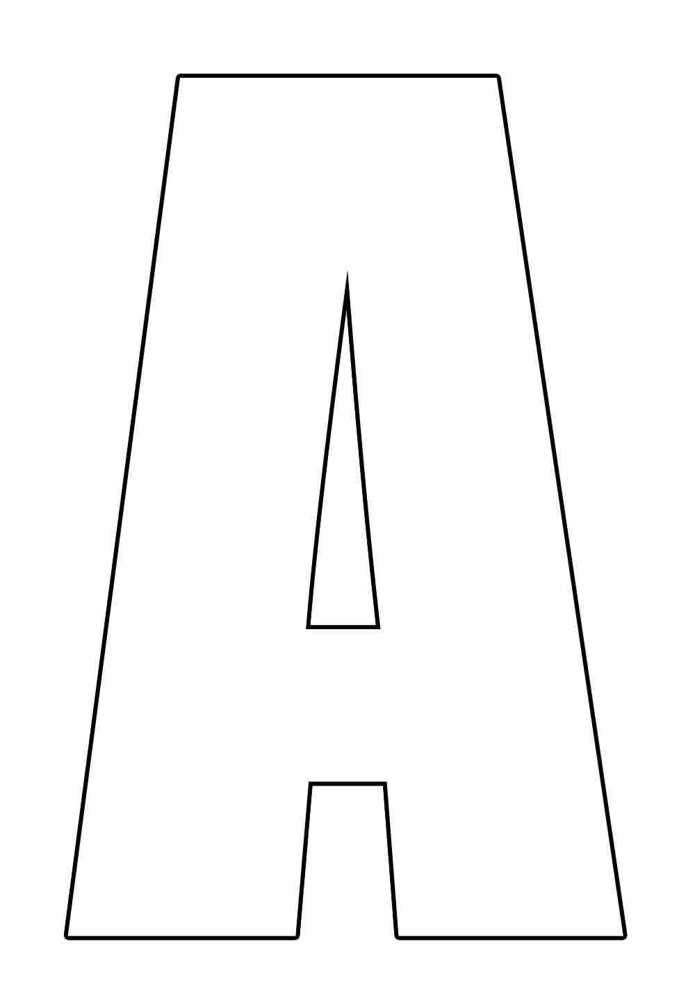 Desenho de Letra A Desenho Colorir Imprimir 35